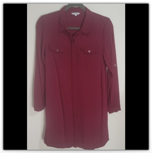 2 Naked Zebra button down long sleeve button down dresses/tunics size small - Picture 2 of 8